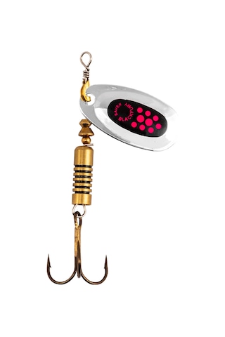 Alabalık Turna Döner Olta Kaşık - Black Fury - Pembe/gümüş - No:1