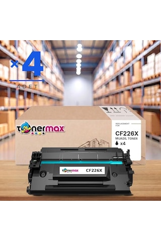 Hp Laserjet Pro M402d Uyumlu Toner Çipli Cf226x 4'lü 9.200 Sayfa