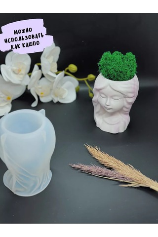 Galinacandles Silakon Kalıp Vazo Silueti Kız Moll Alçı İçin 224082922