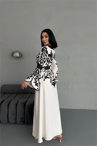 Neşeli Butik Kadın Atlas Kumaş Düğme Detaylı Elbise Nbms2507 Siyah