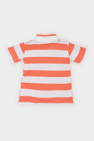 DeFacto Erkek Bebek Polo Yaka Çizgili Pike Kısa Kollu Tişört E6765A525SMER118