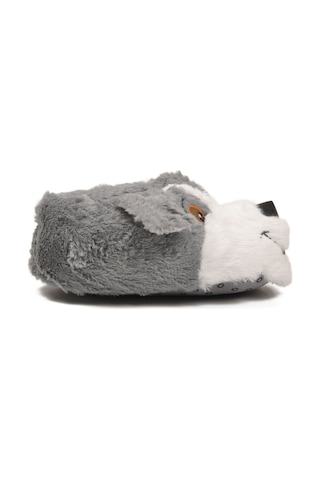 Gri Köpek Desenli Unisex Panduf 26k001 Gri