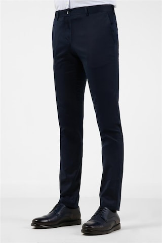 İmza Koyu Lacivert Yan Cep Casual Slim Fit Pamuklu Chino Pantolon 1003255172 Koyu Lacivert