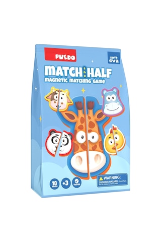 Puedo Manyetik Eşleştirme Oyunu - Match The Half