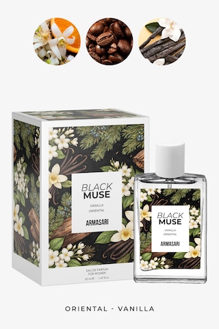 Armasari Black Muse Kalıcı Kadın Parfüm 50ml Oryantal & Vanilya Portakal Çiçeği, Kahve, Paçuli Oryantal - Vanilya