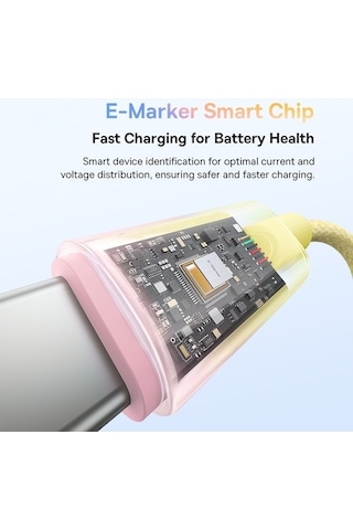 Zyzqstore 2m Usb-c Şarj Kablosu, 100w Hızlı Şarj, Seri Tip-c Kablo, Baseus, Siyah