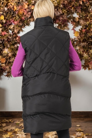 Z6743 Dewberry Bayan Yelek-düz Siyah Düz Siyah