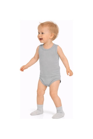 Civil Baby Basıc 3 Lü 0-36 Ay Çıtçıtlı Badi - Bej Taş Rengi