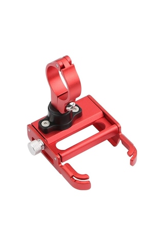 Besthome1 Gub P30 Bisiklet Ve Motosiklet İçin 360 Dönenebilen Alüminyum Telefon Tutucu Kırmızı Kırmızı