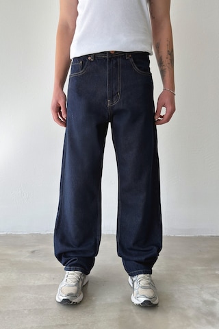 Flaw Dikiş Detaylı Baggy Jean-29099 Lacivert