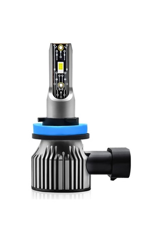 Pazly H8/h9/h11 Ip68 Su Geçirmez Araba Led Far Ampulü Gri Işık