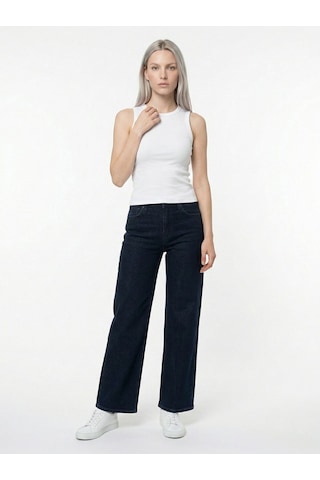 Slim Fit Kadın Bluz K.kol Beyaz