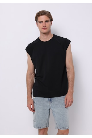 Colin's Colins Boxy Fit Erkek Siyah Atlet Cl1078304 Q1.v1 Blk Siyah
