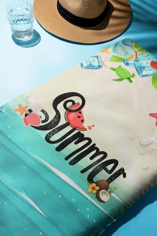 Dijital Baskı Plaj Deniz Havlusu Summer Desenli Peştamal Hvl0169 Renkli