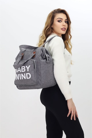 Termal Biberon Bölmeli Gri Anne Bebek Bakım Çantası Deri Detaylı Askılı Bebek Arabası Uyumlu Gri