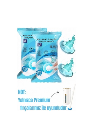 16 Adet 2 Paket Okyanus Premium Deterjanlı Tek Kullanımlık Tuvalet Temizleme Süngeri Duvara Mo