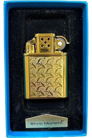 Sarı İşlemeli Gazlı Metal Çakmak 109461