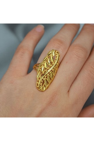 Ayarlanabilir Yaprak Dokulu Yu Zu K Altın Renk Gold