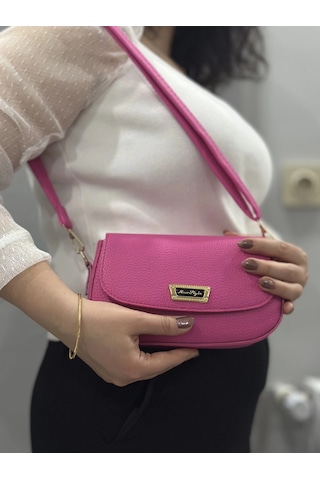 Biçomi Pembe Cilt Jessi Çanta Pembe