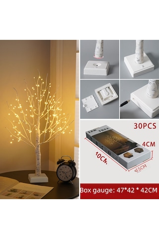 Reedark 60cm 144led Isınma Işık Ağaç Lambası, Usb+pil Çift Kullanim, Zamanlayıcı Ve Sürekli Açık Fonksiyonlarıyla Noel, Paskalya Ve Parti Dekorasyonu Diğer