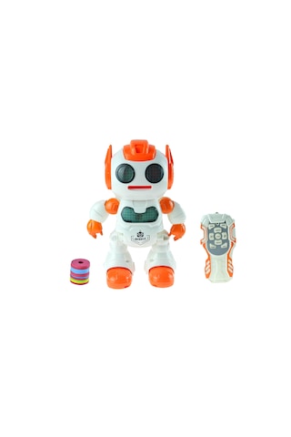 Uzaktan Kumandalı Oyuncak Robotdisk Atan Işıklı Sesli 30 Cm