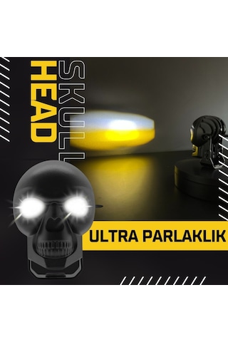 Skull Head Özel Tasarım Off Road Sis Lambası 2 Adet