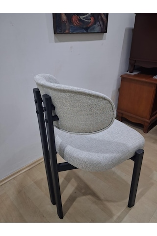 Sandalye 90603 Eliza Model Metal Siyah Ayak 1 Ad Ortopedik Kalın Sünger Siyah