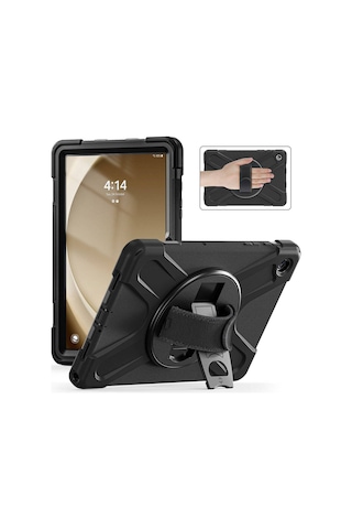 Galaxy Uyumlu Tab A9 Plus Omsy Defender Tablet Silikon - Siyah Arka Kapak