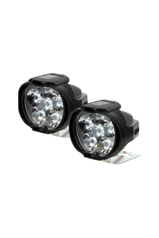 Evrensel 2 Adet Motosiklet Far Scooter Sis Spot Işık Led