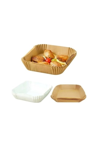 Ulzyvf Createtech Yağ Silikon Sarı Kare Kağıt Kağıdı Hava Fritöz Ambition 20cm Açık 100 G - 20'li Paket Açık Sarı Açık Sarı