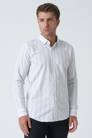 White Stone Armagh Slim Fit G2002 Pamuklu Keten Gömlek Mint-mint Mint