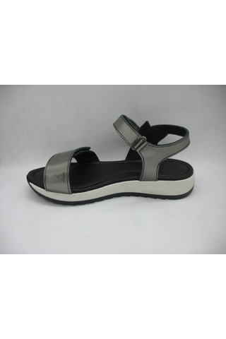 Piarmoni 494 Çelik Renkli Deri Anatomik Taban Sandalet 31-36 Çok Renkli