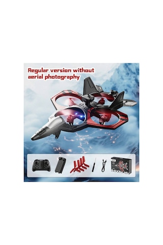 V46 8k Çift Kameralı Quadcopter 360 Engel Tanıma Özellikli Rc Uçak - Akrobasi Hareketi - Kırmızı