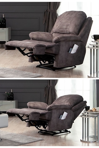 Essen Antrasit Leon Kumaş Tv Koltuğu - Baba Koltuğu