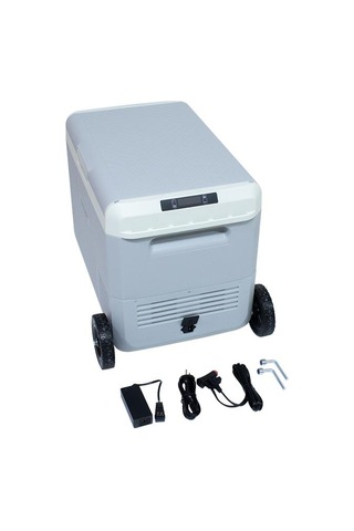 50 Litre Tekerlekli Oto Buzdolabı Çift Bölmeli, Çift Kontrollü