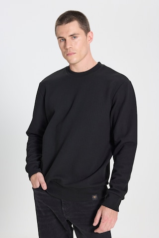 Wrangler Regular Fit Normal Kesim Bisiklet Yaka Siyah Sweatshirt W242593001 Siyah