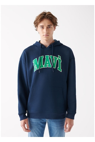 Mavi - Mavi Logo Baskılı Lacivert Sweatshirt 067149-29743 Lacivert (555249386) Lacivert