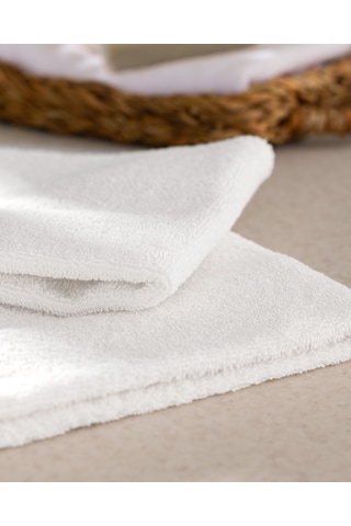 Jeanne Kroşeli 2'li %100 Pamuk El Havlusu - Ekru - 30x40 Cm 8684427204641 Ekru