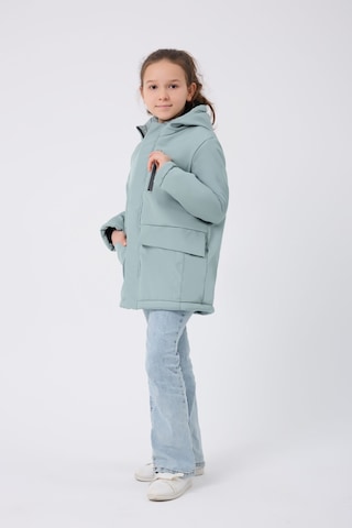 Freemen Kız Çocuk Mint Yeşil Kürklü Su Ve Rüzgar Geçirmez Kapüşonlu 3 Kışlık Mont Mint Yeşil Mint
