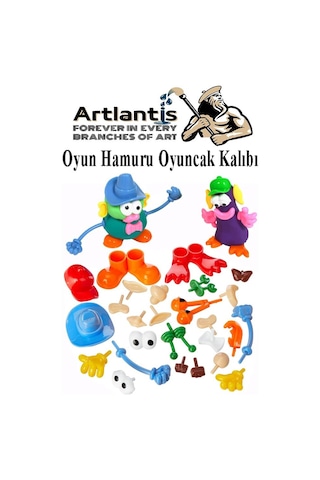 Oyun Hamuru Oyuncak Kalıbı 1 Paket Oyun Hamuru Aksesuarları Seti