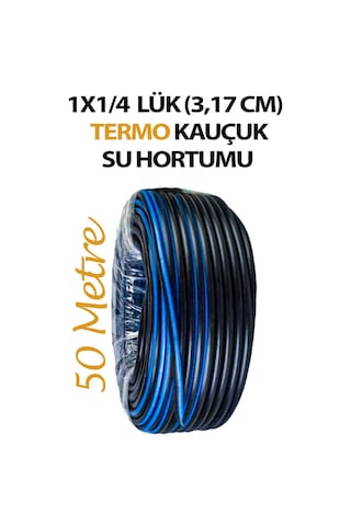 1x1/4 Lik Termo Bahçe Sulama Hortum Isıya Ve Basınca Dayanıklı 50 Metre Uzunluğunda Sert Hortum
