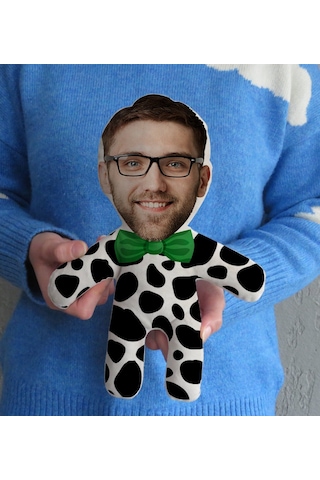 Bk Gift Hediye Kutusunda Kişiye Özel Fotoğraflı Eğlenceli Surat Bebek Yastık-16, Arkadaşa Hediye, Sevgiliye Hediye, Doğum Günü Hediyesi