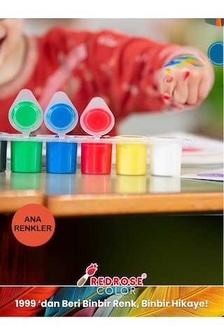 Siyah-beyaz Parmak Boyası 2'li Set 2x500gr Yıkanabilir, Toksik İçermez, Çocuk Okul Kreş İçin