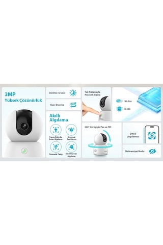 Hero B1 Akıllı Kamera - 2k 3mp Akıllı Wifi Kamera Kablosuz Ev Kamerası Dahua Türkiye
