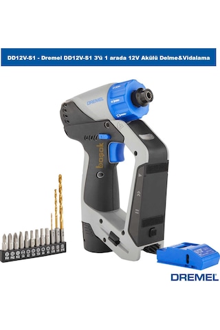 Dremel Dd12v-s1 3 Ü 1 Arada 12v Akülü Delme&vidalama+duvar Dedektörü+lazer Hizalama