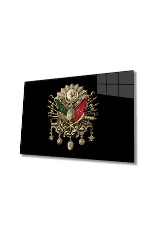 Osmanlı Arması Cam Tablo