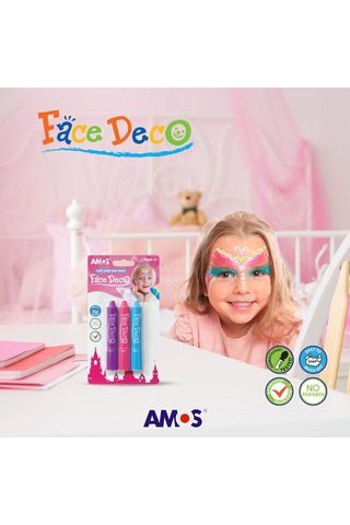 Amos Yüz Boyası - 3 Renk