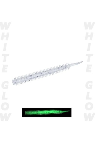 Fujin Yummy Sandworm Silikon Yem Pearl White Glow 7cm.