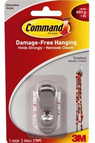 Command 17062-bn Küçük Boy Metal Askı 450 G Taşır Renkli