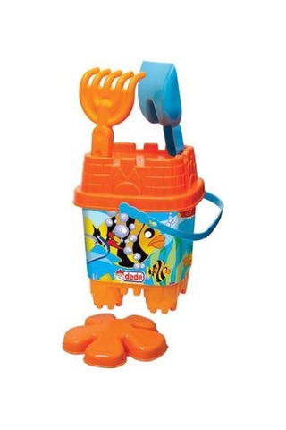 Dede Resimli Küçük Kale Kova Set (Karışık Renk) 03092